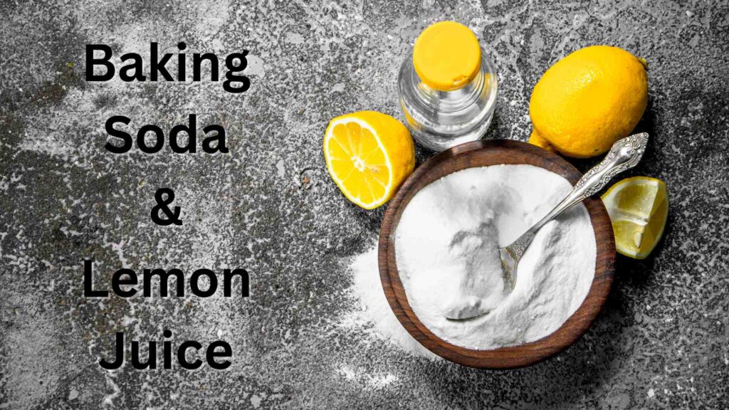 remove mehendi from nails - baking soda and lemon