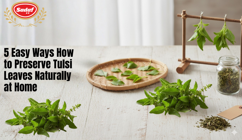 how to preserve tulsi leaves