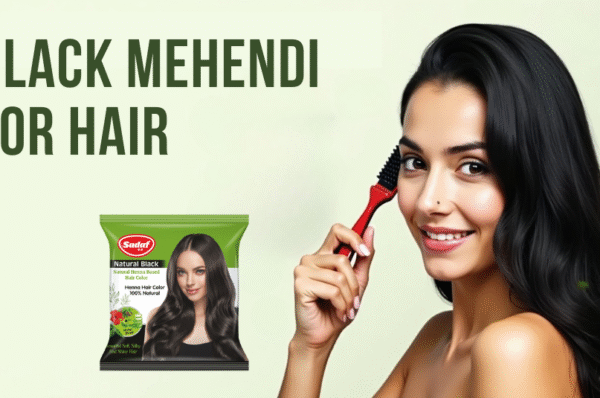 black mehendi for hair